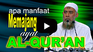 Apa Manfaat Memajang ayat al Quran - Ustadz Yazid Abdul Qadir Jawas
