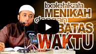 Bolehkah Menikah dengan Batas Waktu? Nikah Mutah - Ustadz DR Khalid Basalamah MA