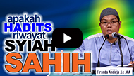 Apakah Hadits Riwayat Syiah Sahih? - Ustadz Firanda Andirja MA