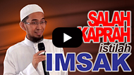 Salah Kaprah Istilah Imsak -  Adi Hidayat MA