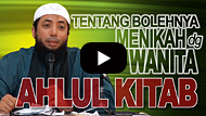 Tentang Bolehnya Menikah dengan Wanita Ahlul Kitab - DR Khalid Basalamah MA