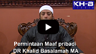Permintaan Maaf Khalid Basalamah tentang masalah Tsunami di Aceh - DR Khalid Basalamah MA