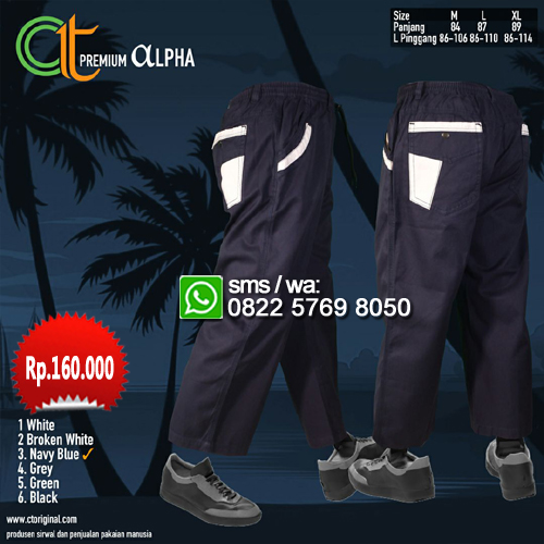 Sirwal Ct Original premium ALPHA - Navy Blue