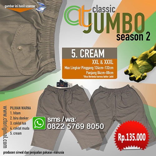 Sirwal Ct Original classic JUMBO - Cream