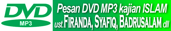 Pesan DVD mp3 berisi Kajian Ustadz DR Khalid Basalamah MA