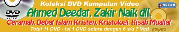 image : koleksi dvd kumpulan video debat Islam vs Kristen