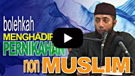 Bolehkah menghadiri pernikahan Non Muslim - DR Khalid Basalamah MA