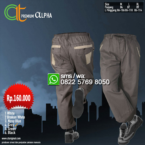 Sirwal Ct Original premium ALPHA - Grey