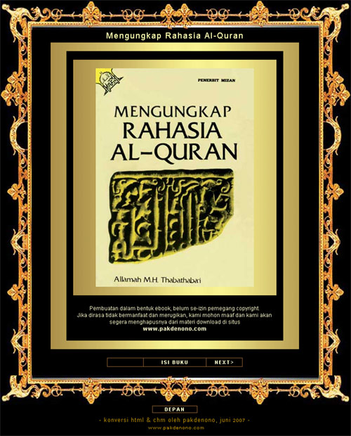 Mengungkap Rahasia Al-Qur'an. Ebook chm Download gratis di www.pakdenono.com